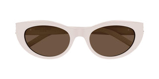 Saint Laurent SL M115 women White Geometric Sunglasses