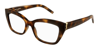 Saint Laurent SL M117 women Havana Squared Eyeglasses