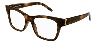 Saint Laurent SL M118 women Havana Squared Eyeglasses