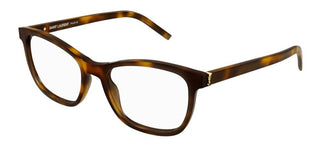 Saint Laurent SL M121 women Havana Squared Eyeglasses