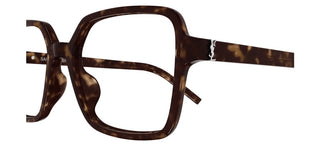 Saint Laurent SL M139 women Havana Squared Eyeglasses