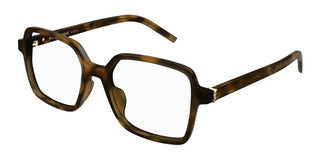 Saint Laurent SL M139 women Havana Squared Eyeglasses