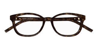 Saint Laurent SL M141 women Havana Squared Eyeglasses