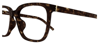 Saint Laurent SL M142 women Havana Squared Eyeglasses