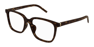 Saint Laurent SL M142 women Havana Squared Eyeglasses