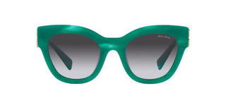 Miu Miu SMU 01YS women Green Squared Sunglasses