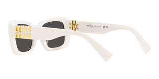 Miu Miu SMU 07YS women White Squared Sunglasses