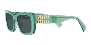 Miu Miu SMU 07YS women Green Squared Sunglasses