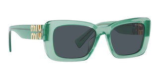 Miu Miu SMU 07YS women Green Squared Sunglasses