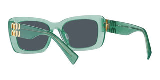 Miu Miu SMU 07YS women Green Squared Sunglasses