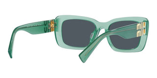 Miu Miu SMU 07YS women Green Squared Sunglasses