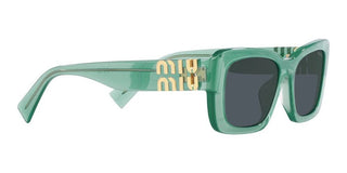 Miu Miu SMU 07YS women Green Squared Sunglasses