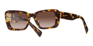 Miu Miu SMU 07YS women Havana Squared Sunglasses