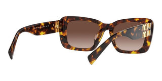 Miu Miu SMU 07YS women Havana Squared Sunglasses