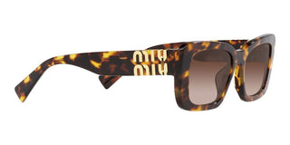 Miu Miu SMU 07YS women Havana Squared Sunglasses