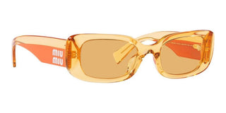 Miu Miu SMU 08YS women Orange Squared Sunglasses