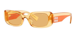 Miu Miu SMU 08YS women Orange Squared Sunglasses