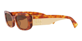 Miu Miu SMU 08YS women Havana Squared Sunglasses