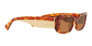 Miu Miu SMU 08YS women Havana Squared Sunglasses