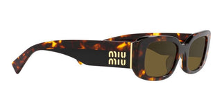 Miu Miu SMU 08YS women Havana Squared Sunglasses