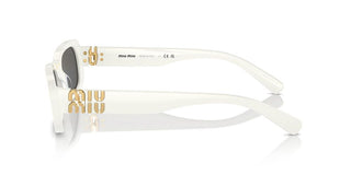 Miu Miu SMU 08ZS women White Geometric Sunglasses