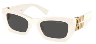 Miu Miu SMU 09WS women White Geometric Sunglasses