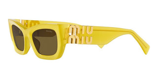 Miu Miu SMU 09WS women Yellow Geometric Sunglasses