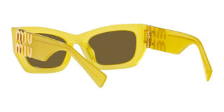 Miu Miu SMU 09WS women Yellow Geometric Sunglasses