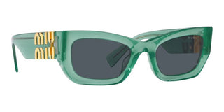 Miu Miu SMU 09WS women Green Geometric Sunglasses