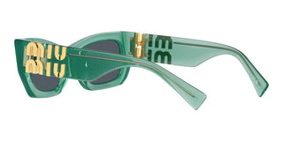 Miu Miu SMU 09WS women Green Geometric Sunglasses