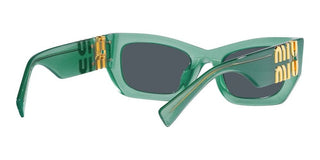 Miu Miu SMU 09WS women Green Geometric Sunglasses