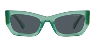 Miu Miu SMU 09WS women Green Geometric Sunglasses