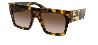 Miu Miu SMU 10WS women Havana Squared Sunglasses