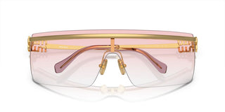 Miu Miu SMU 50ZS women Gold Geometric Sunglasses