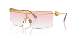 Miu Miu SMU 50ZS women Gold Geometric Sunglasses