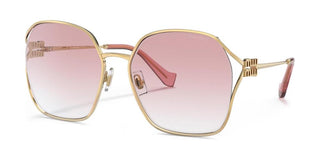 Miu Miu SMU 52WS women Gold Geometric Sunglasses