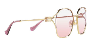 Miu Miu SMU 52WS women Rose gold Geometric Sunglasses