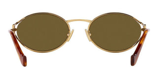 Miu Miu SMU 52YS women Gold Round Sunglasses