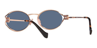 Miu Miu SMU 52YS women Rose gold Round Sunglasses