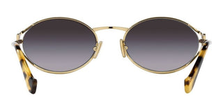 Miu Miu SMU 52YS women Gold Round Sunglasses