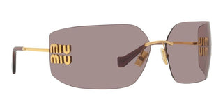 Miu Miu SMU 54YS women Gold Geometric Sunglasses