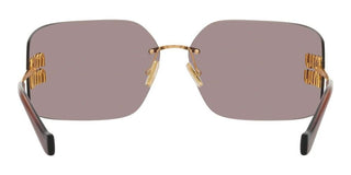 Miu Miu SMU 54YS women Gold Geometric Sunglasses