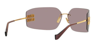 Miu Miu SMU 54YS women Gold Geometric Sunglasses