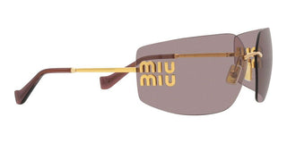 Miu Miu SMU 54YS women Gold Geometric Sunglasses