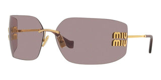 Miu Miu SMU 54YS women Gold Geometric Sunglasses