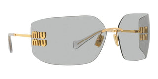 Miu Miu SMU 54YS women Gold Geometric Sunglasses