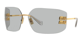 Miu Miu SMU 54YS women Gold Geometric Sunglasses