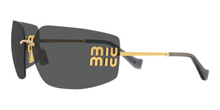 Miu Miu SMU 54YS women Gold Geometric Sunglasses