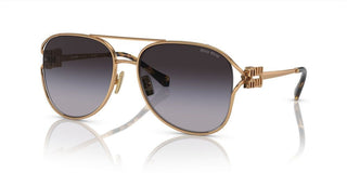 Miu Miu SMU 52ZS women Gold Pilot Sunglasses