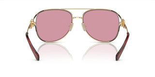 Miu Miu SMU 52ZS women Gold Pilot Sunglasses